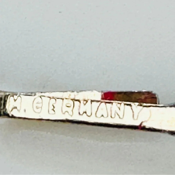 Vintage W. Germany Necklace Green Gold Beaded Multi Strand Graduated Sig… - Picture 2 of 11